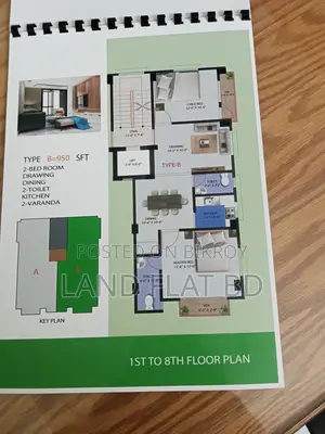 ON GOING FLAT SHARE @ FOR SALE 962 SFT SOUTH FACING