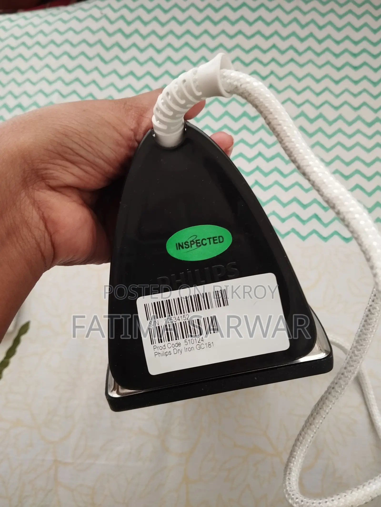 Dry Iron, Model Gc 181/80