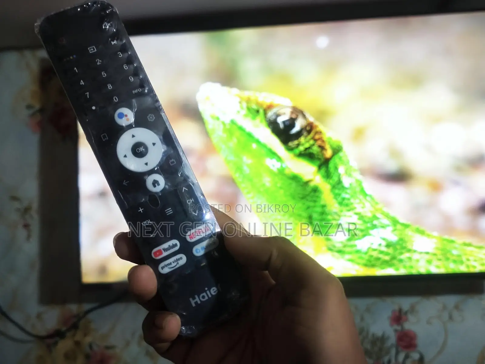 Haier 43" Google Voice TV রিপ্লেসমেন্ট গ্যারান্টি, বক্স আছে