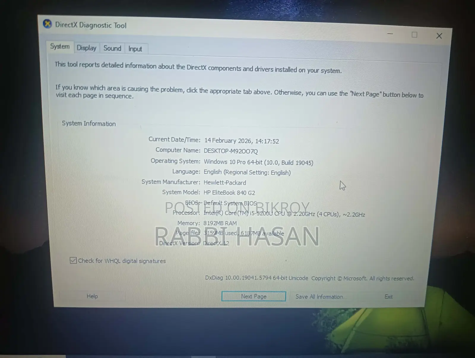 HP EliteBook 840