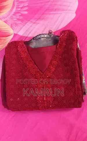 Stitched 3pcs, Gorget Febris & Organza Orna ; Size 30-40