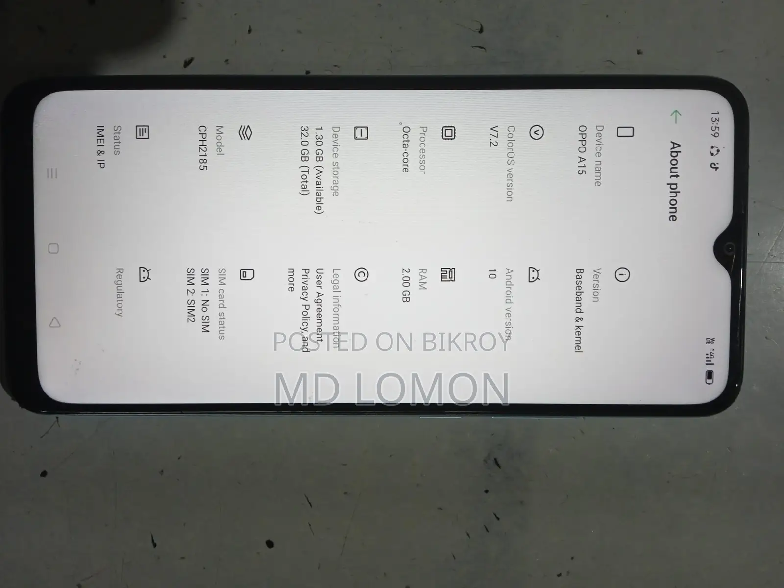 OPPO A15 2/32GB (Used)
