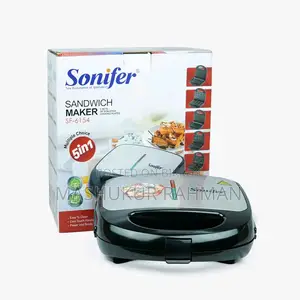 5-in-1 Sandwich Maker & Donut Machine - Sonifer SF-6154 (New)