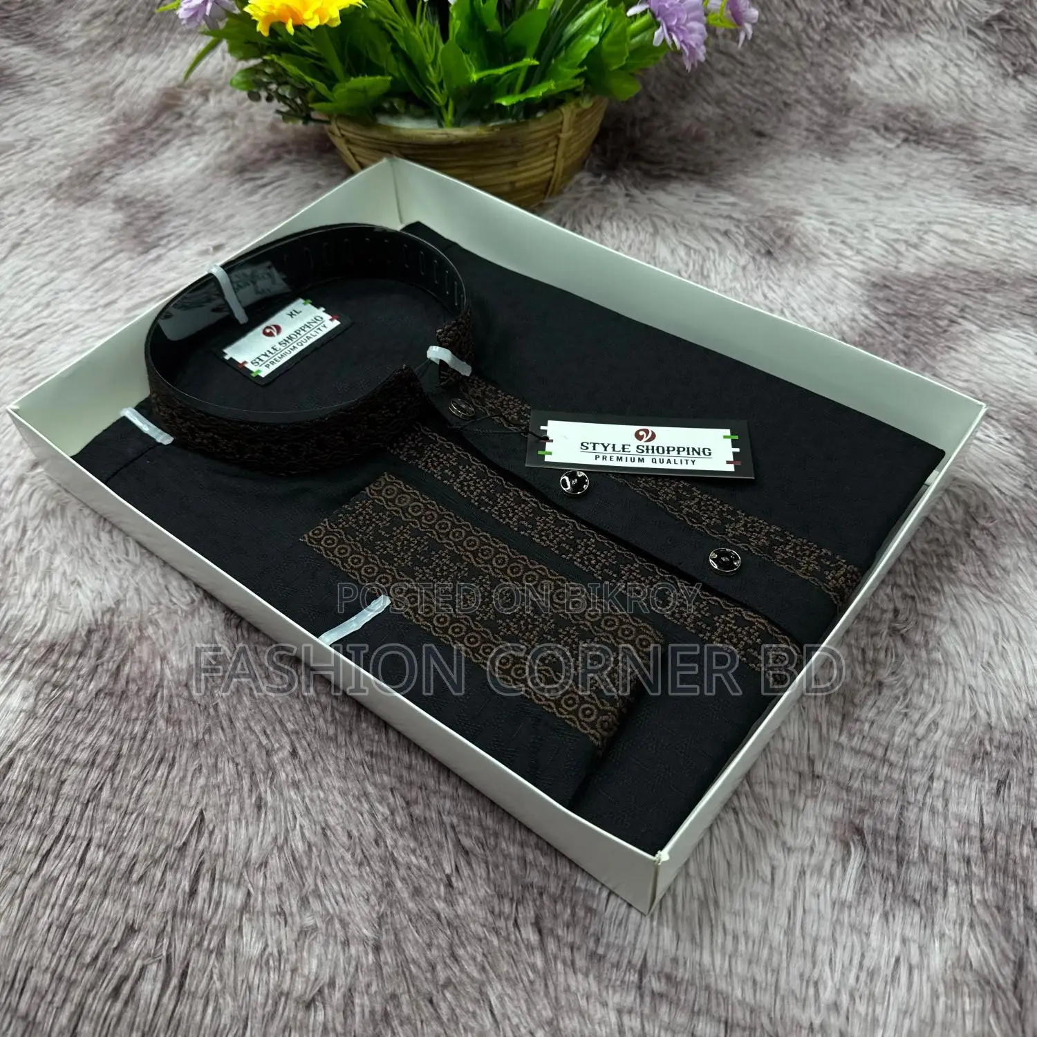 Stylish Panjabi Indian Tencel Cotton Fabric Size M/L/XL