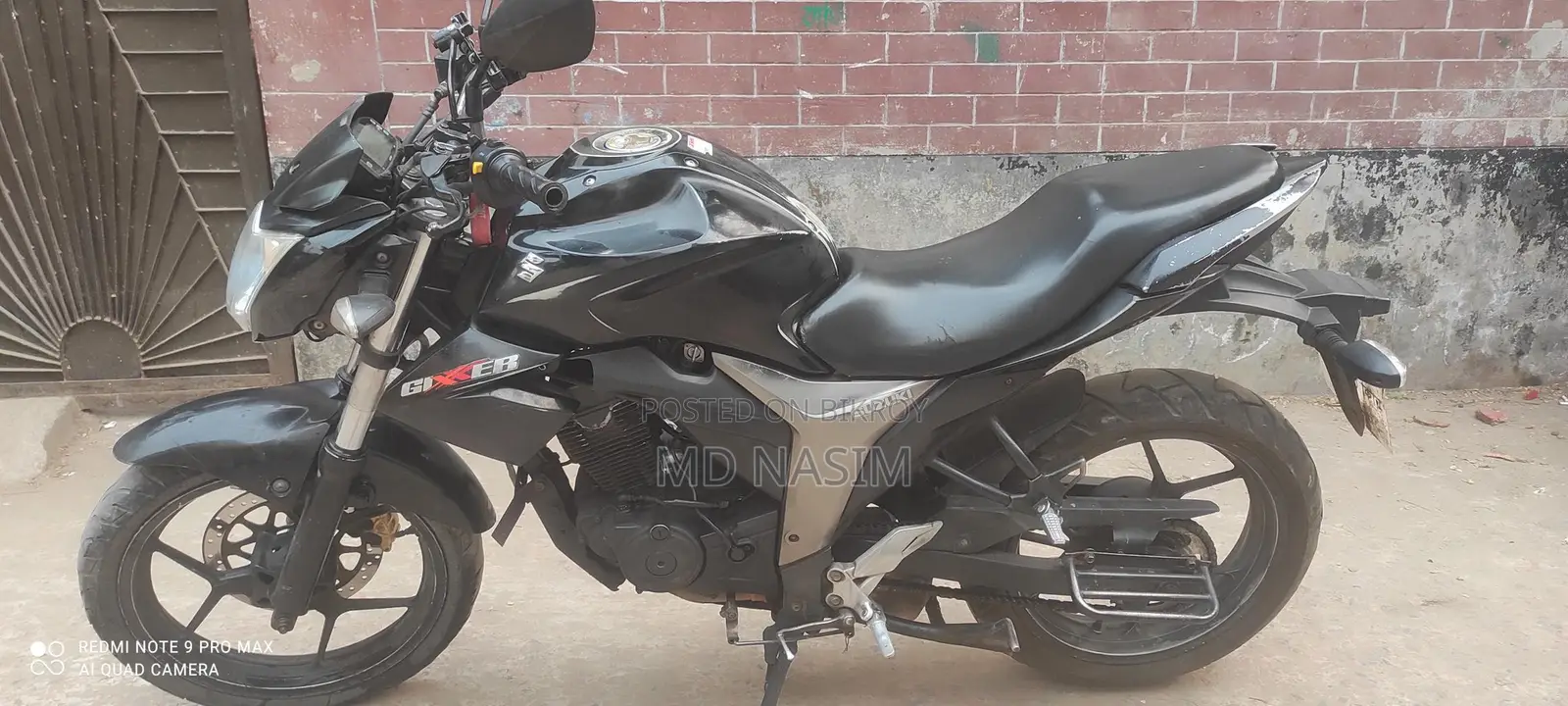 Suzuki Gixxer Monotone 2016 Black