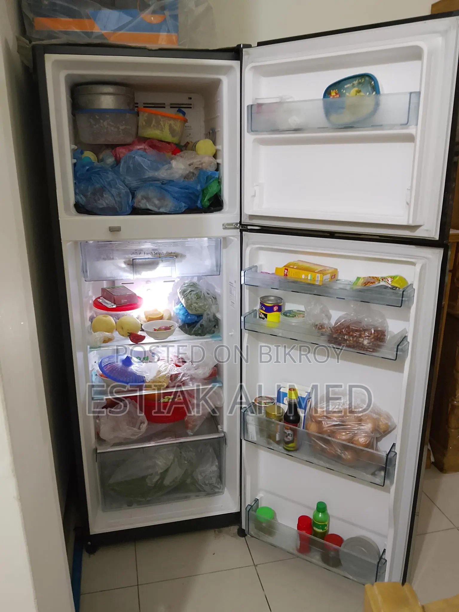 Hitachi refrigerator R-H350P7PBK (BBK)