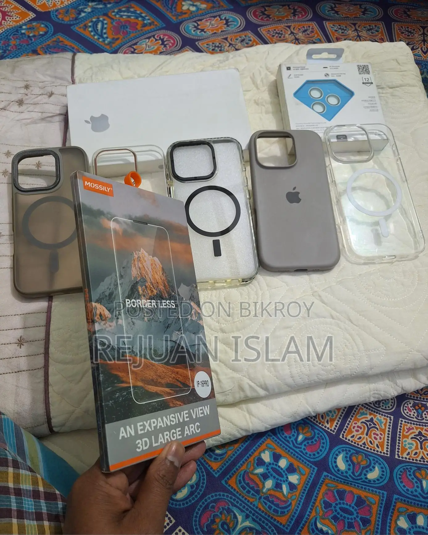 iPhone 16 Pro, Back Cover and Glass Protector