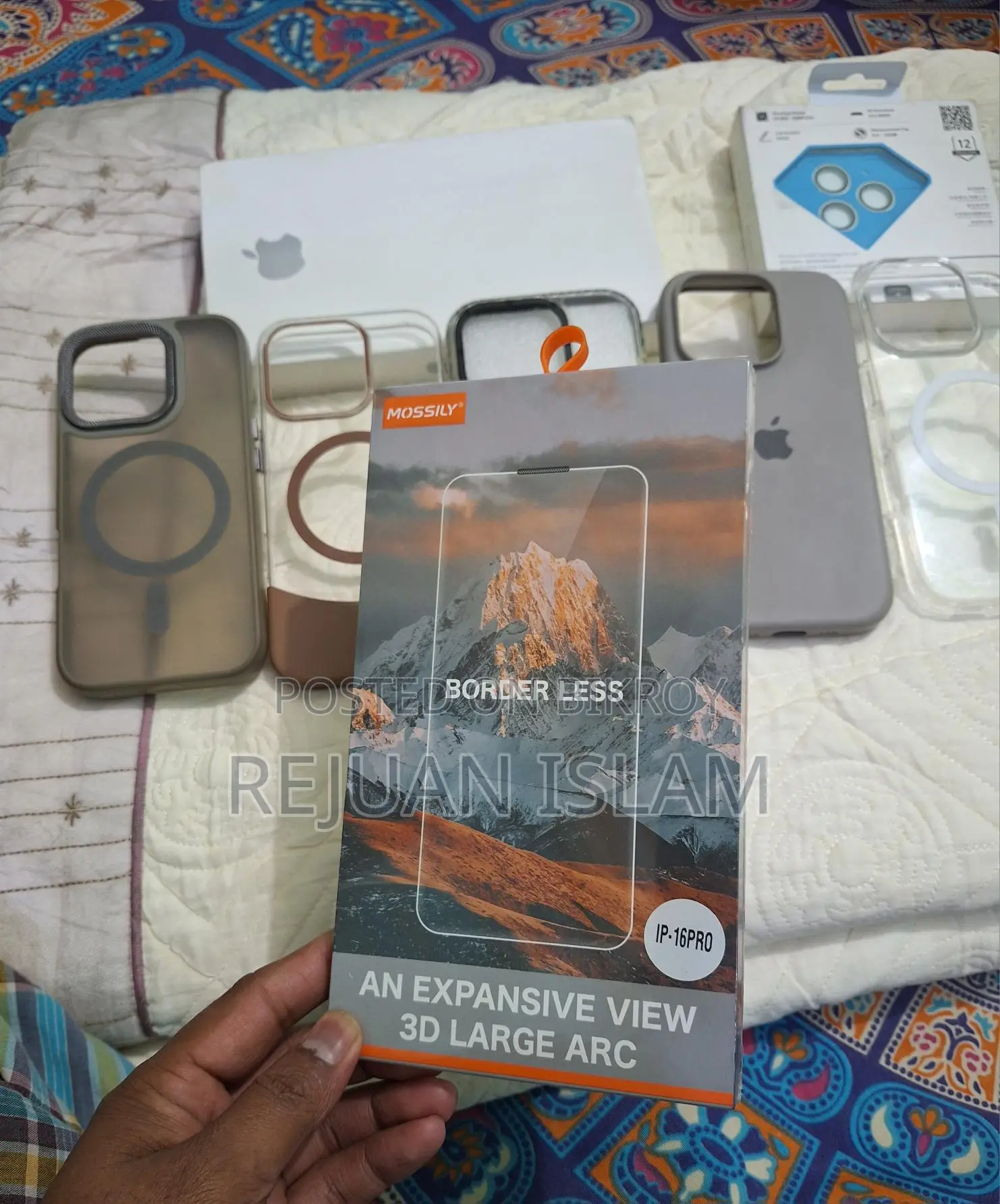 iPhone 16 Pro, Back Cover and Glass Protector