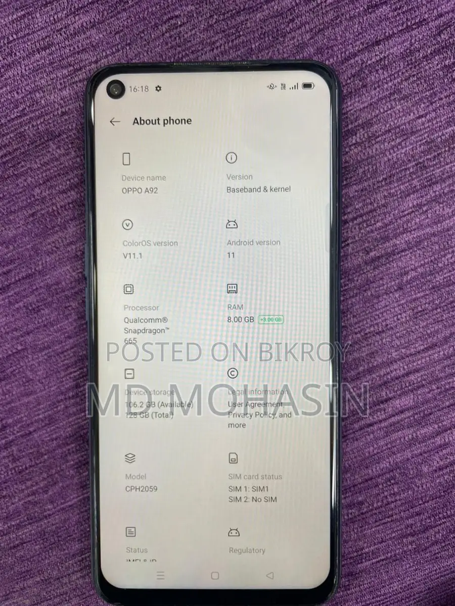 OPPO A92 (Used)