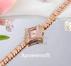 প্রিমিয়াম কোয়ালিটির ঘড়ি Analog Stylish Watch for Women - Rose Gold