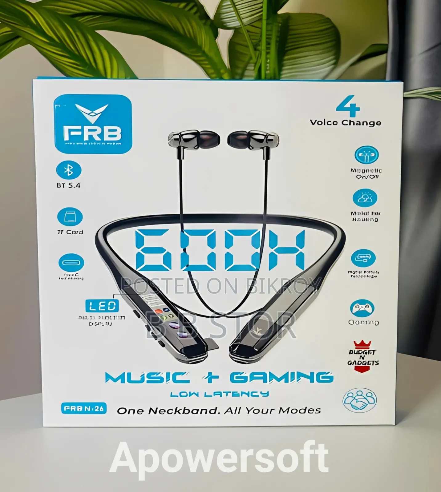High Quality FRB 600h Wireless Neckband (FRB N-26)