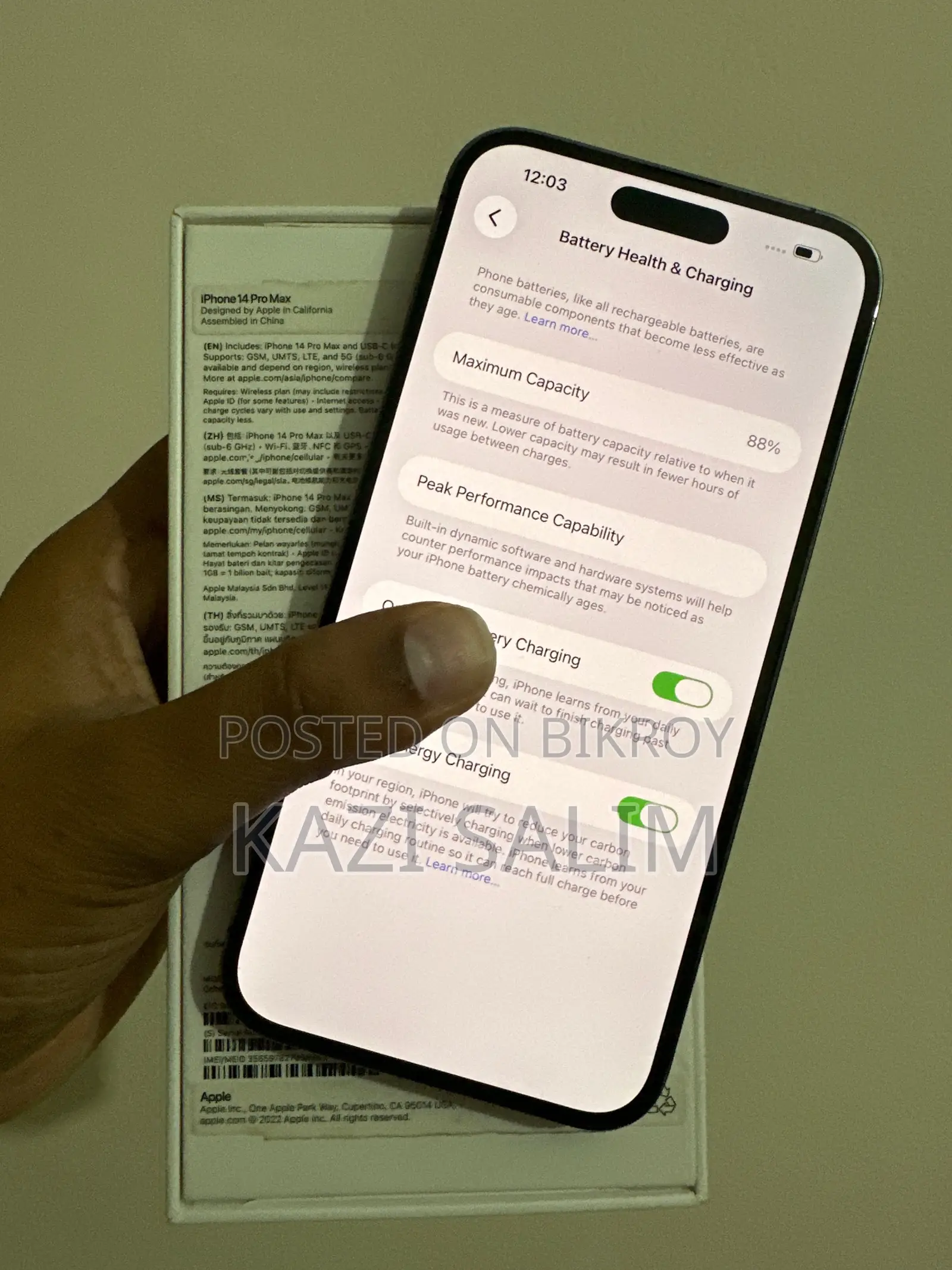 Apple iPhone 14 Pro Max 128gb Singapore (Used)