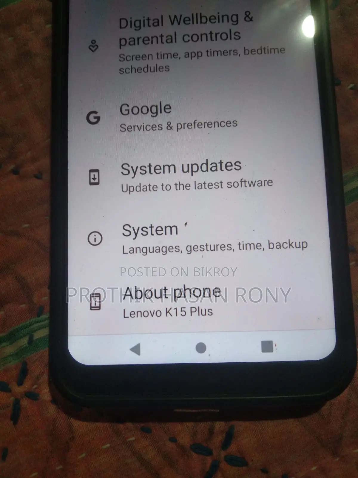 Lenovo K10 Plus (Used)