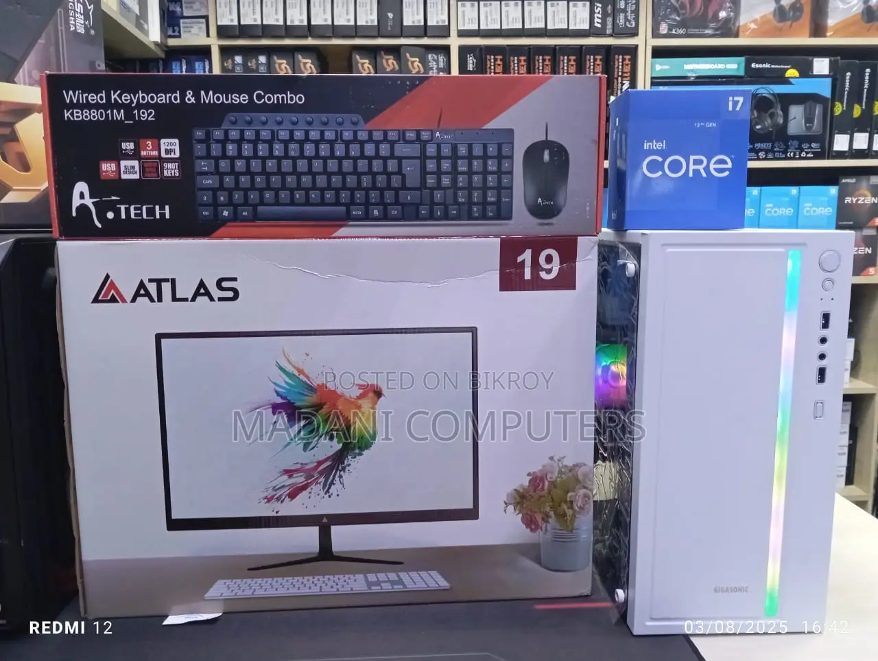 Eid Desktop PC Ryzen 5 3400G -8GB Ram-240GB SSD -19" LED Monitor