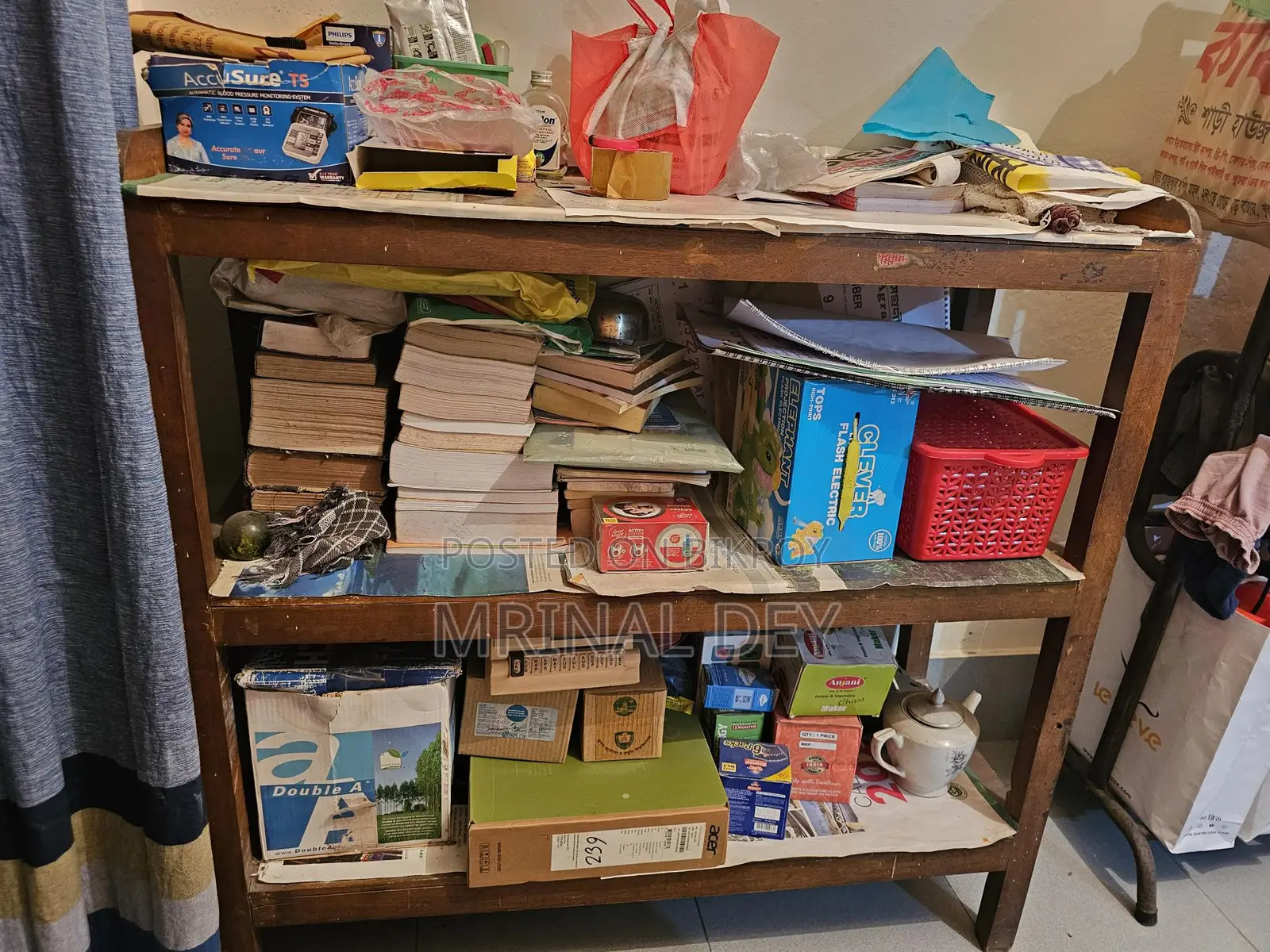 Wooden Bookshelf