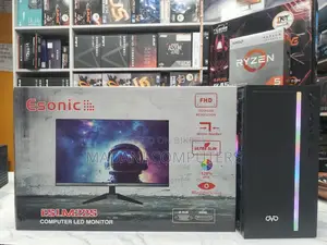 AMD Ryzen 5- 3400G -8GB DDR4 -256Gb Nvme 19" LED Monitor 3Year