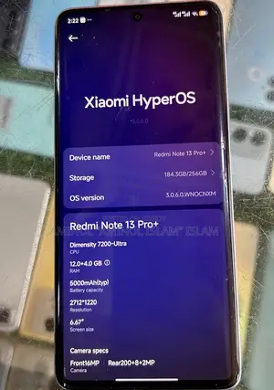 Xiaomi Redmi Note 13 Pro Plus Android 16 (Used)