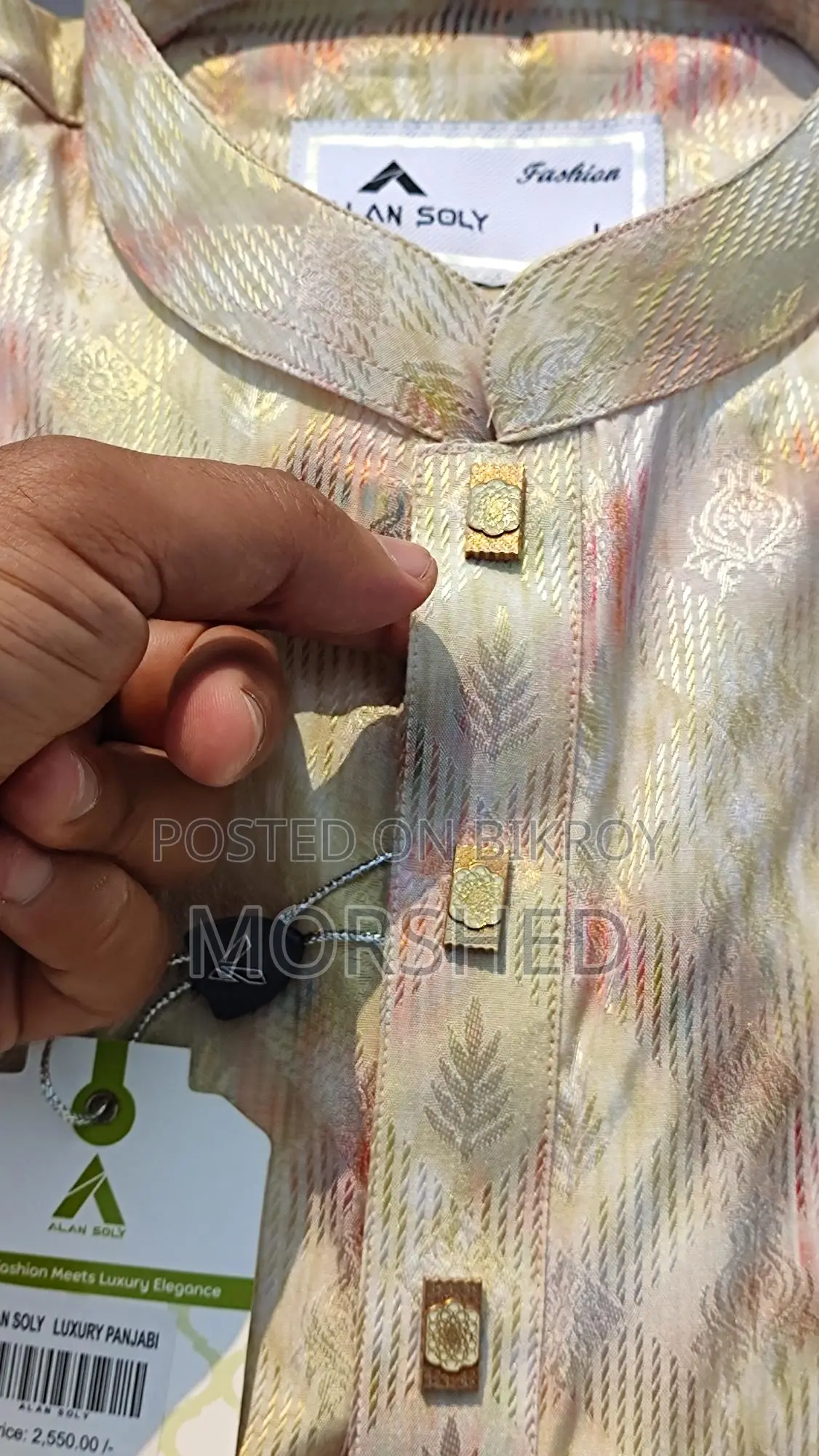 Luxury Pakistani Fabric Cotton Panjabi