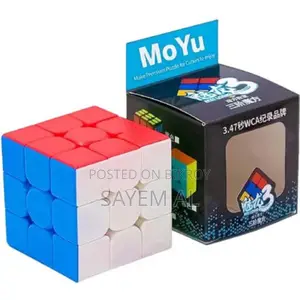 Moyu 3x3x3 Speed Cube (Stickerless) Smooth Magic Bd