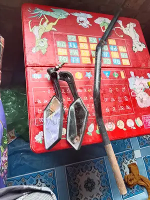 Bike Side Mirrors and Straight Handlebar