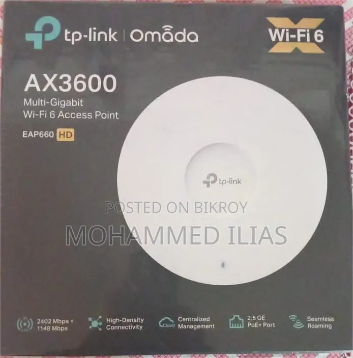 Tp-link (Omada) Ax3600, Multi Gigabit, Wifi 6 Access Point, Eap660 Hd