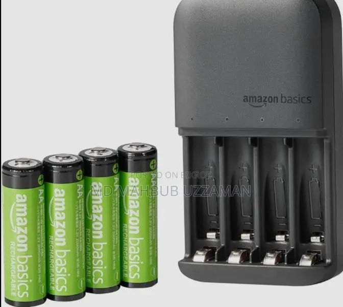 Rechargeable Batteries & Charger (Ideal for Camera Flash)