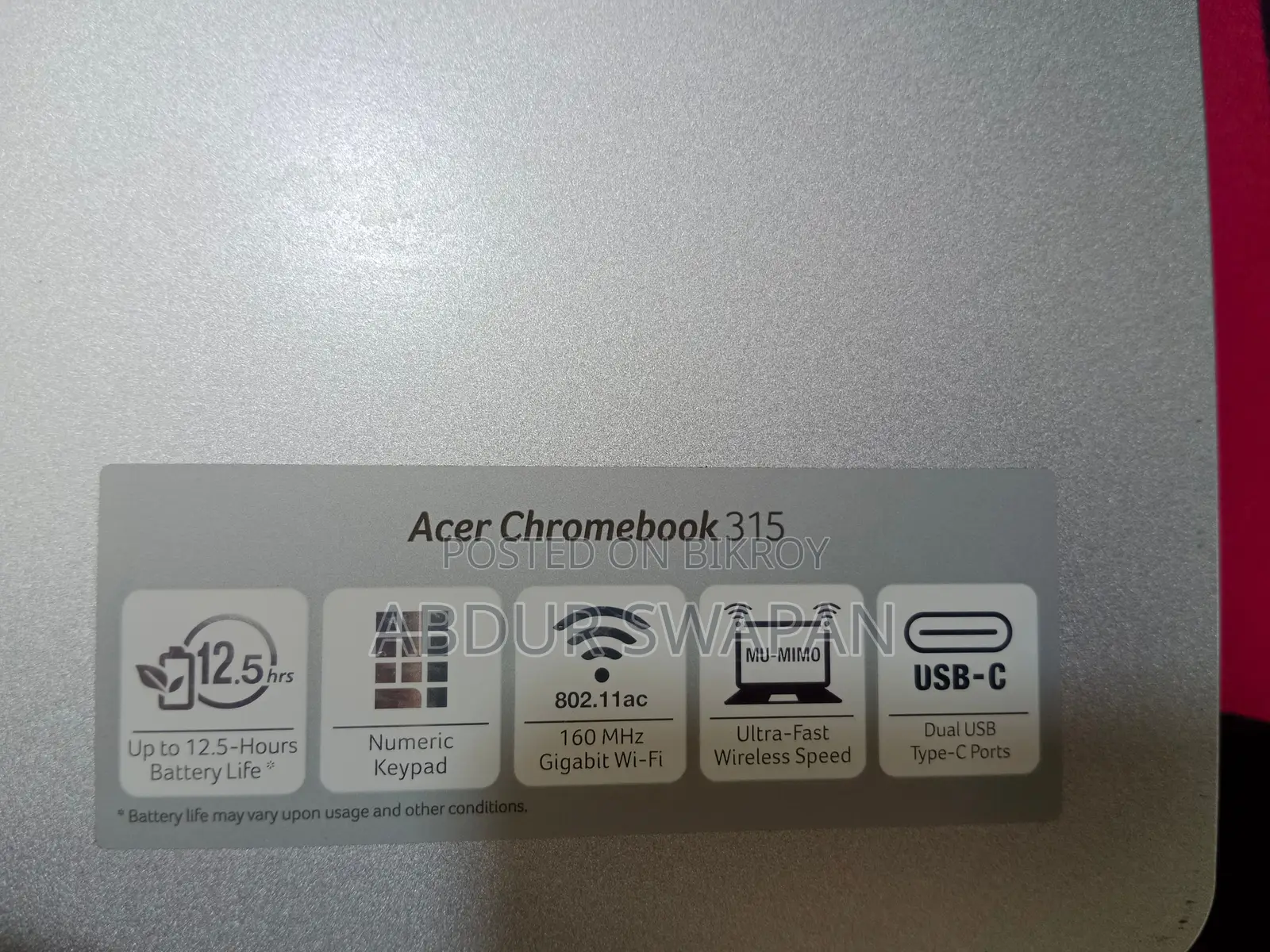 Acer chrombook