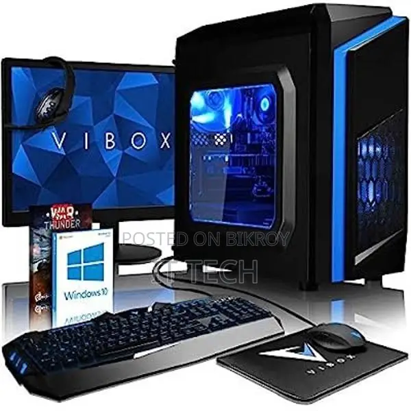 Freelancing PC_H81 MB 4th Gen Core i5 8GB RAM 1TB/128GB SSD & HP 20" LED