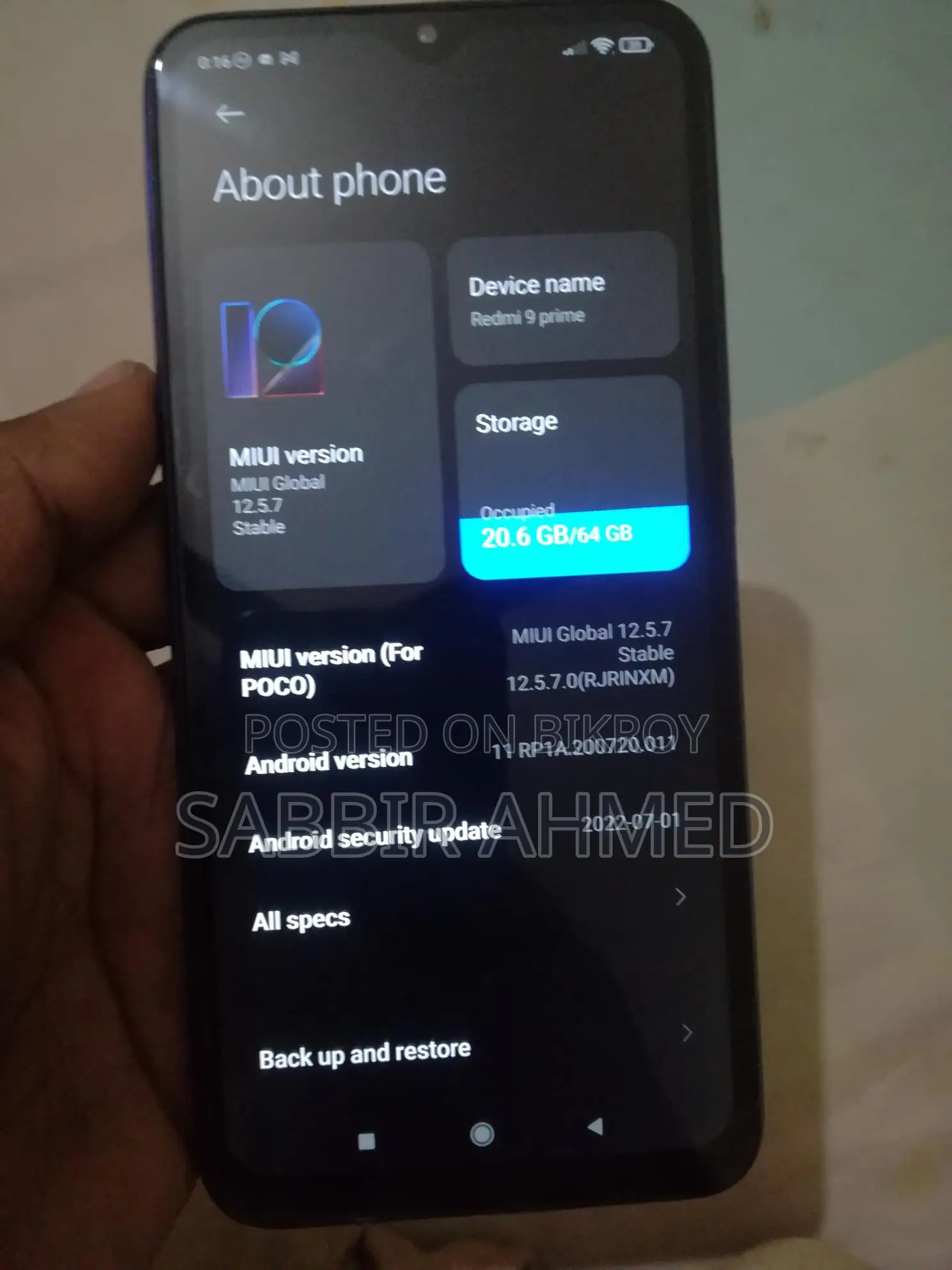 Xiaomi Redmi 9 Prime 4+1/64 (Used)