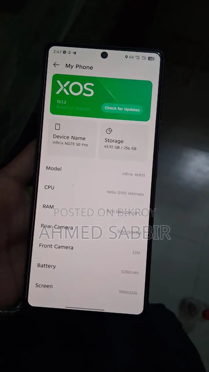 Infinix Note 50 Pro, (Used)