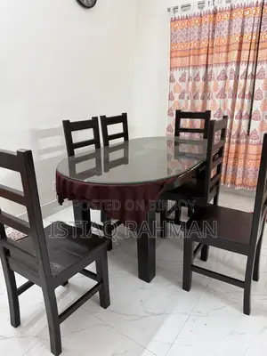 New Dining Table With 6 chairs (Segun wood) For sale