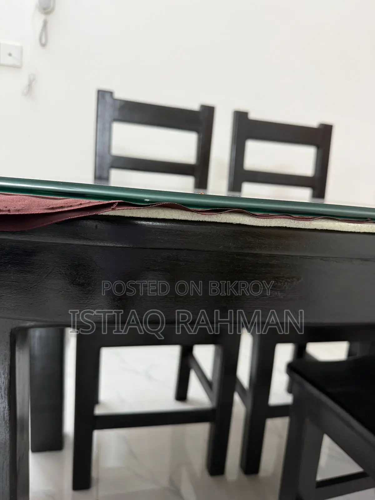 New Dining Table With 6 chairs (Segun wood) For sale