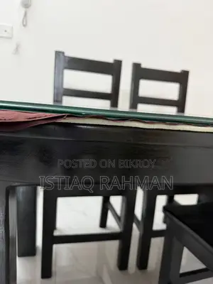 New Dining Table With 6 chairs (Segun wood) For sale