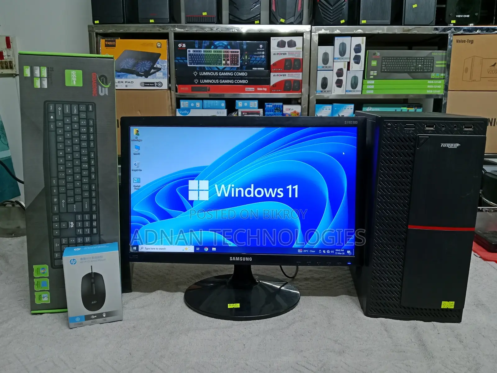 Intel Core i3 (3rd Gen) & 19″ Samsung Desktop Full Setup