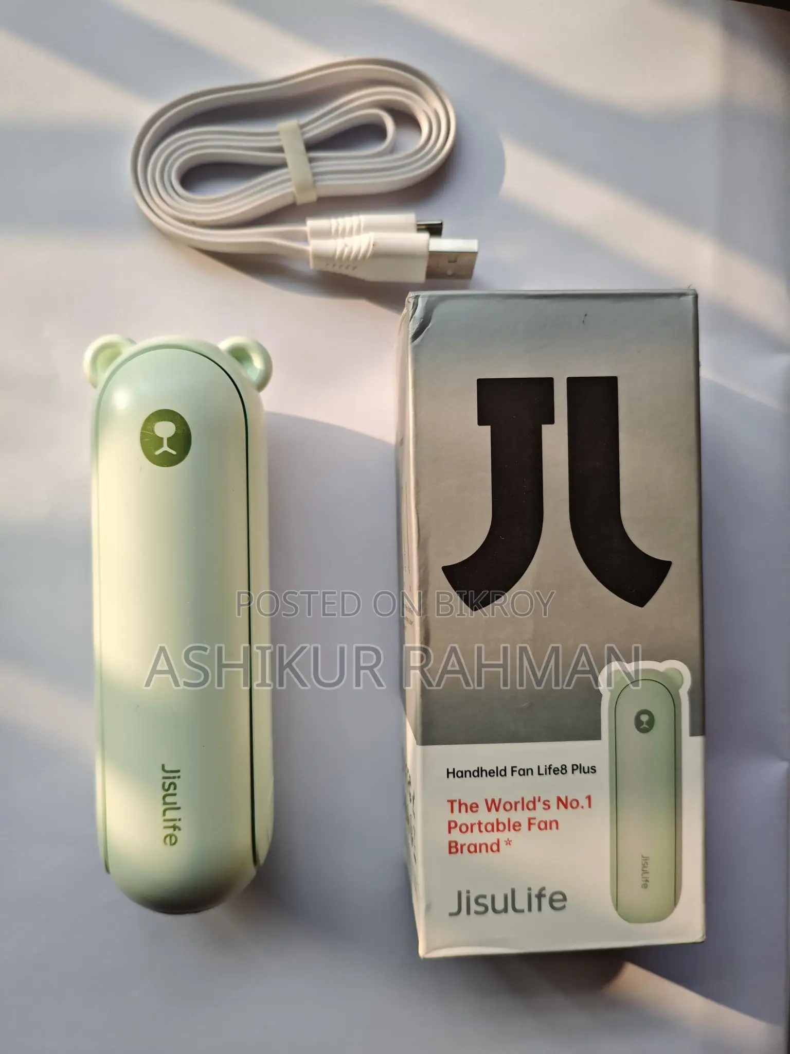 Mini Rechargeable Fan + Light