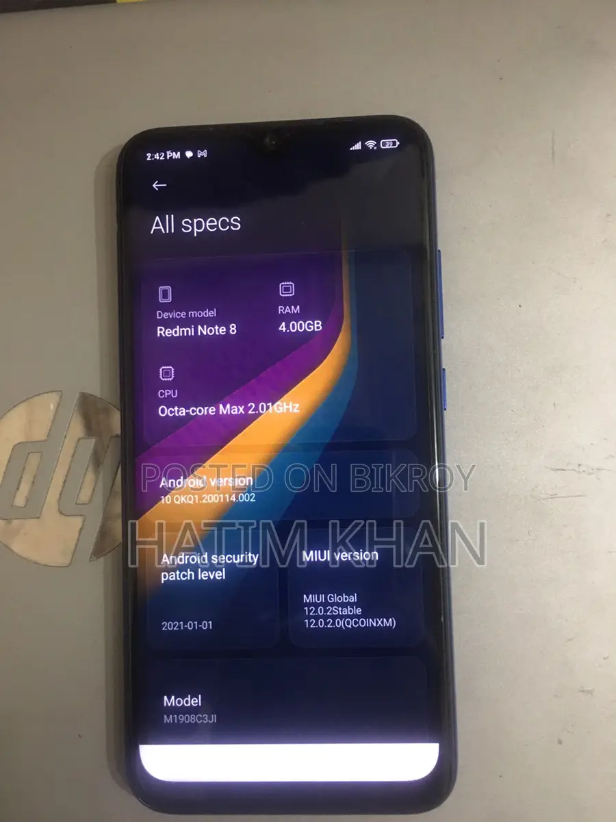 Xiaomi Redmi Note 8 (Used)