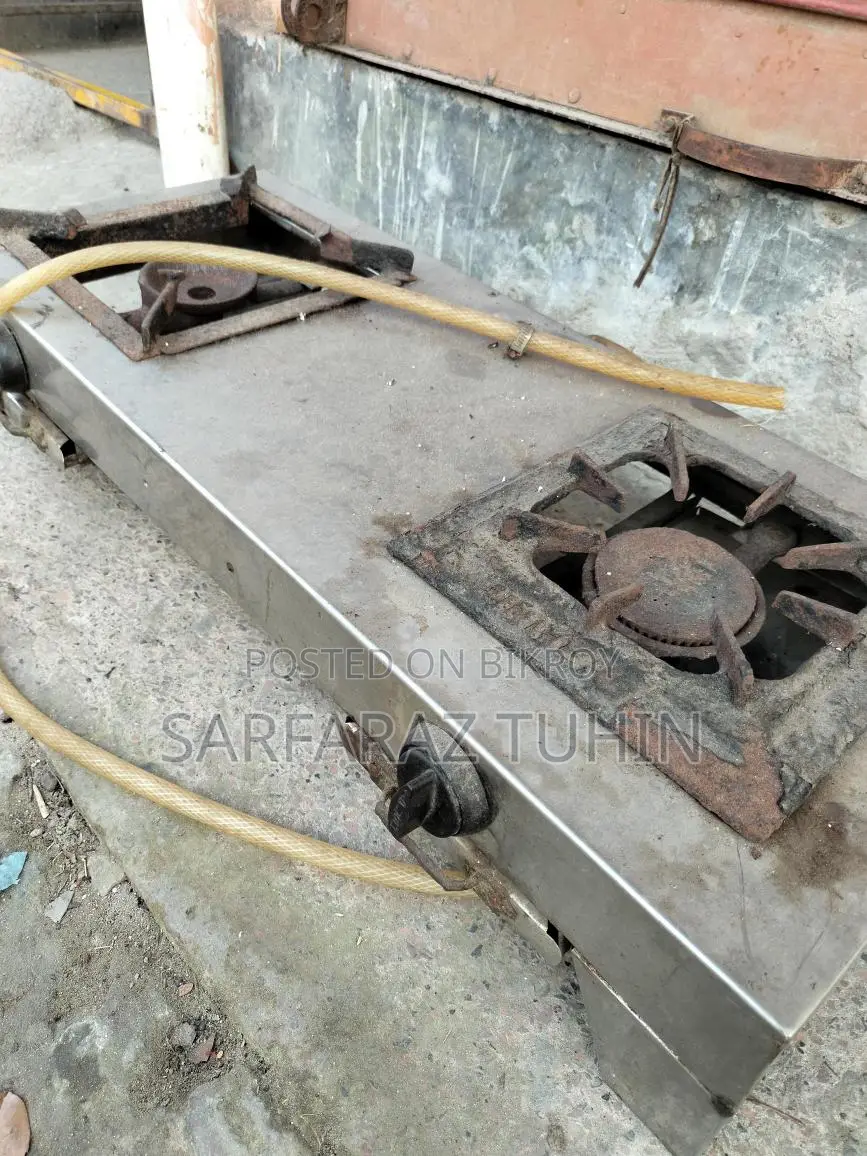 পাইপ রেগুলেটর সহ গ্যাসের চুলা বিক্রি