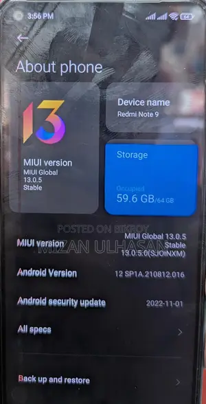 Xiaomi Redmi Note 9 (Used)