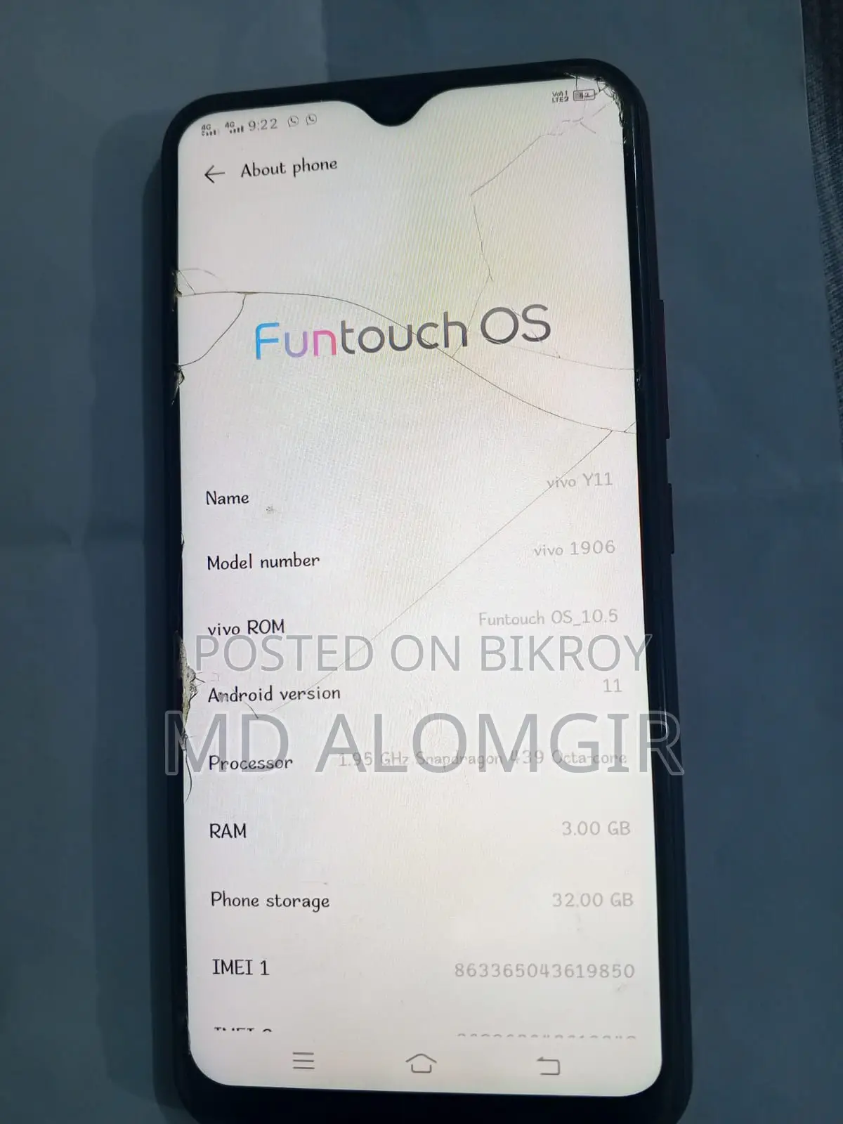 Vivo Y11 (Used)