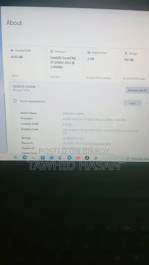 Lenovo Laptop Ideapad G5080 Core i7 5th Gen