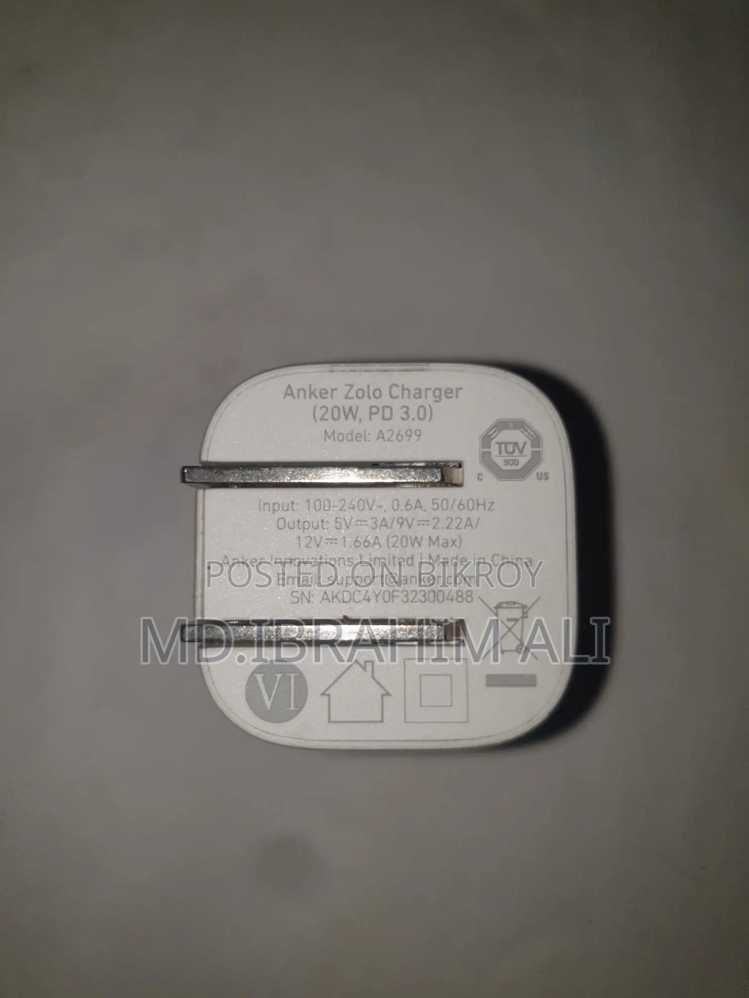 Anker 20W চার্জার
