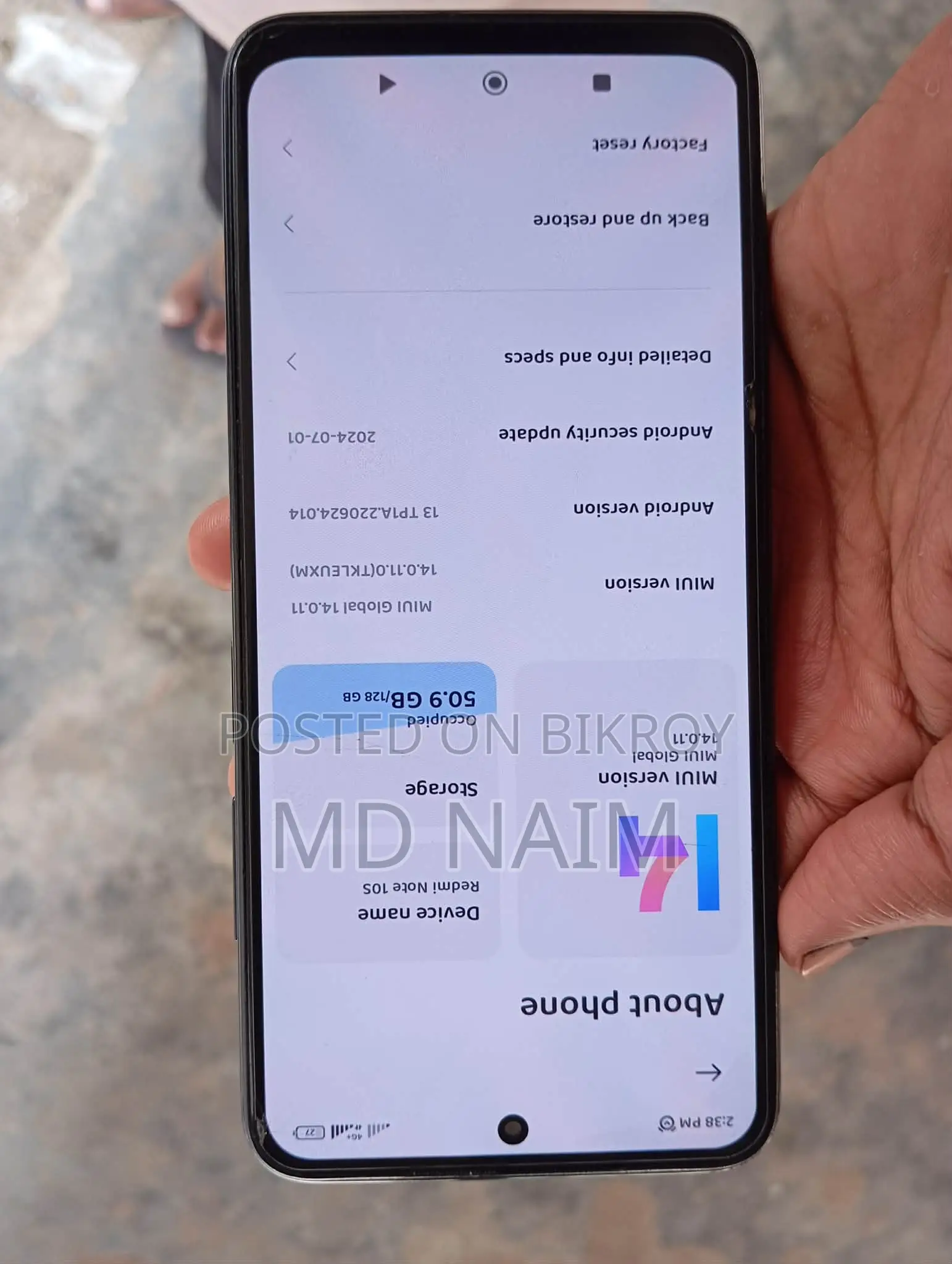 Xiaomi Redmi Note 10s 1 year (Used)