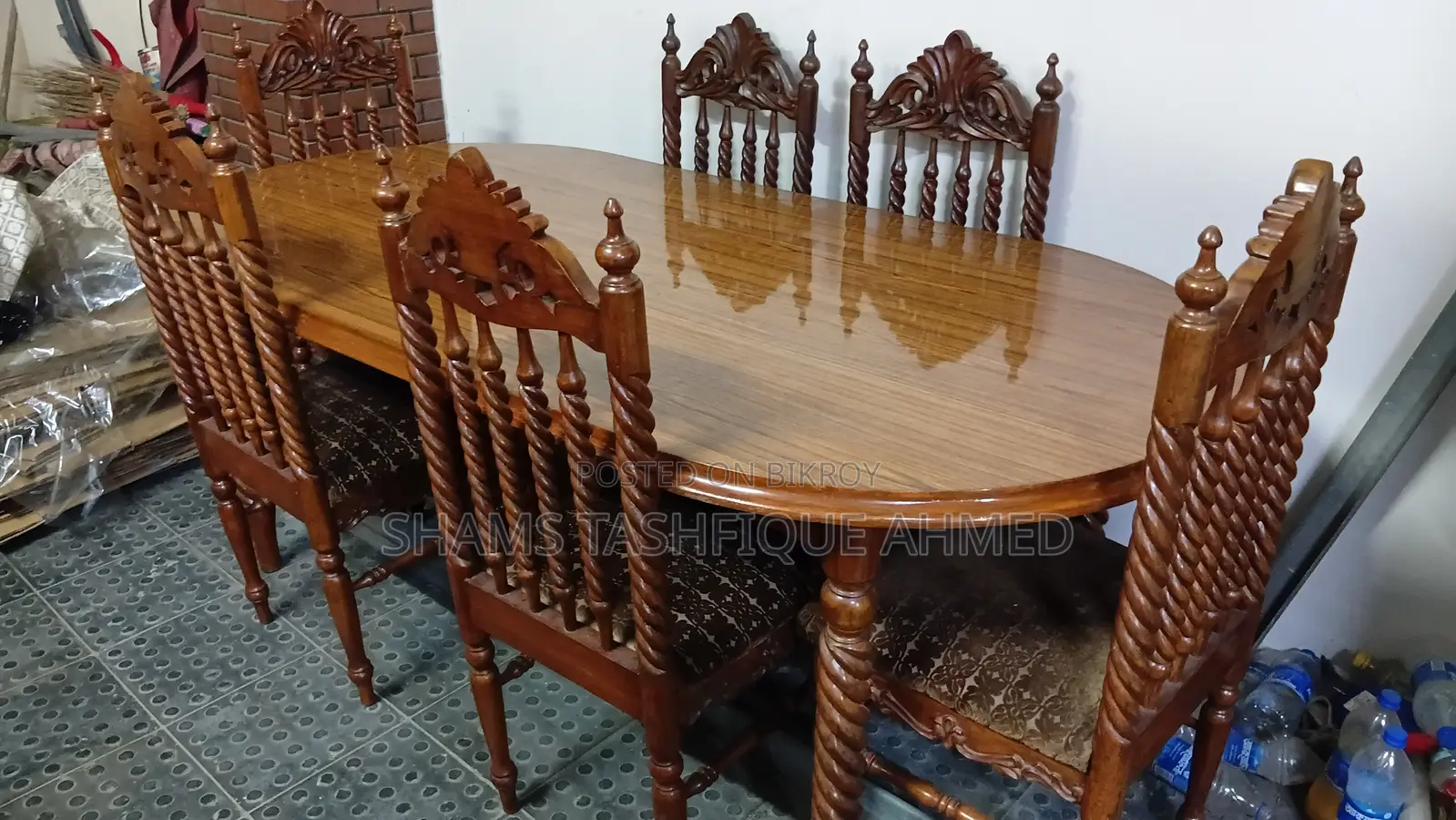 Six Seater Wooden Dining Table