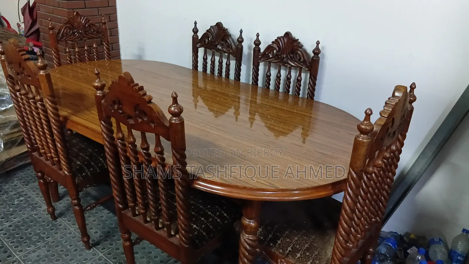 Six Seater Wooden Dining Table