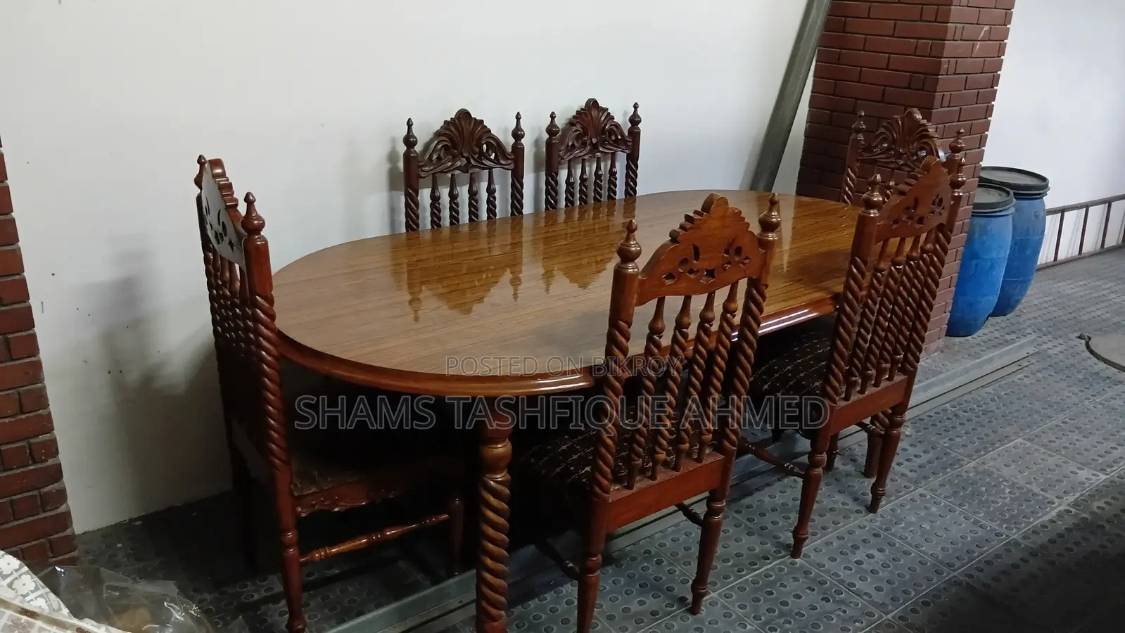 Six Seater Wooden Dining Table