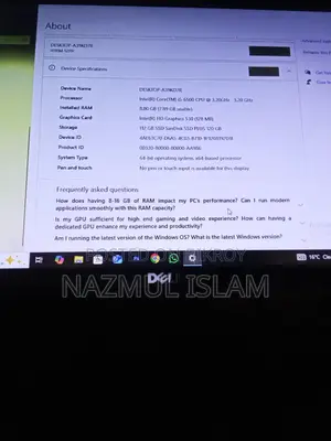 Dell Desktop Cor i 5 খুব ভালো