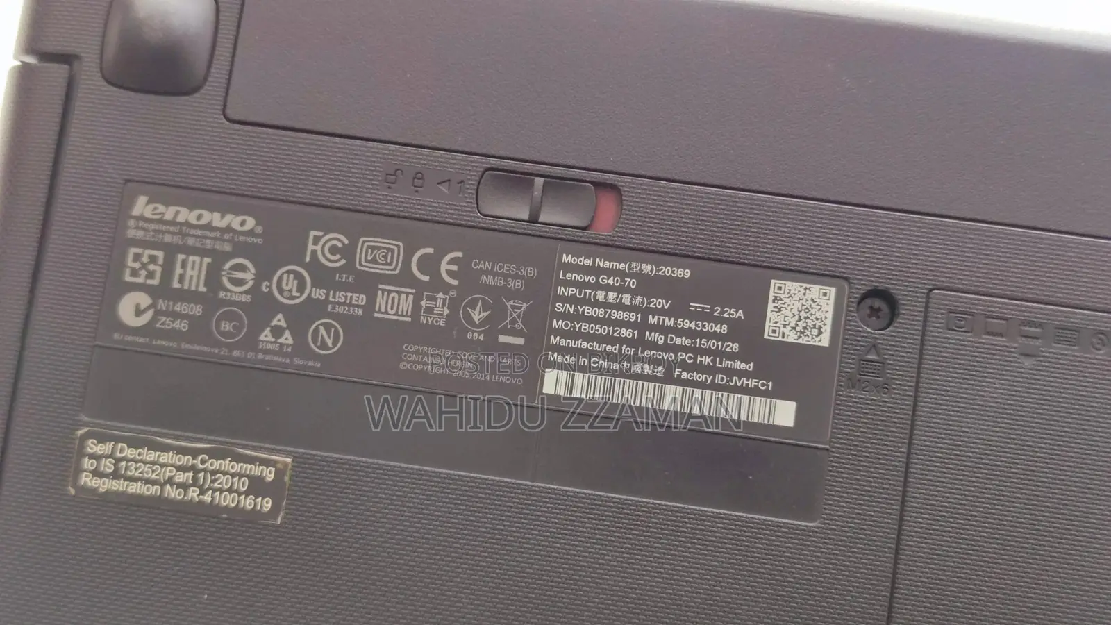 Lenovo G40 Core I3 4th Gen