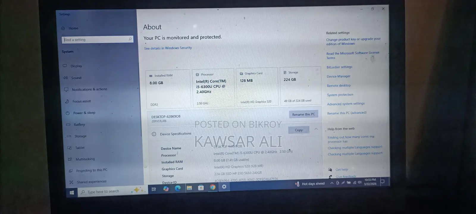 Laptop for Sale