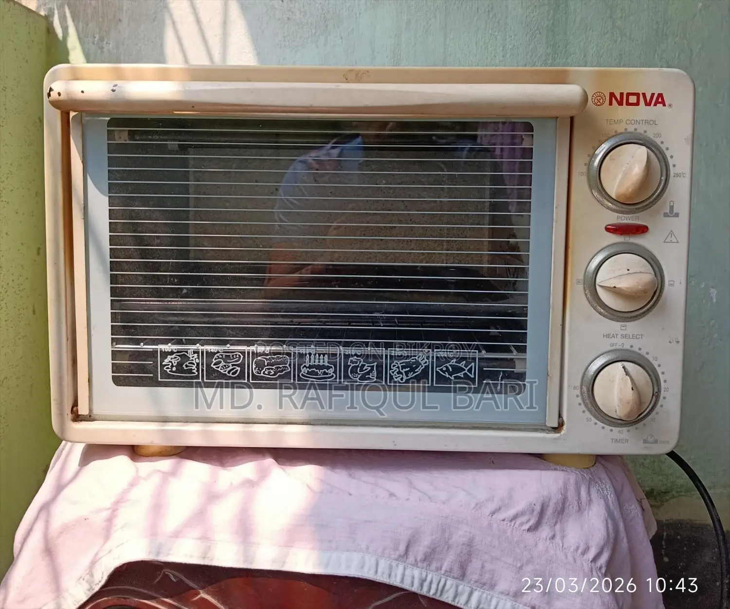 নোভা ব্রান্ডের ইলেকট্রিক ওভেন