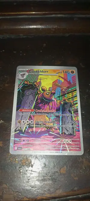 100% Original Conkeldurr Pokemon Card